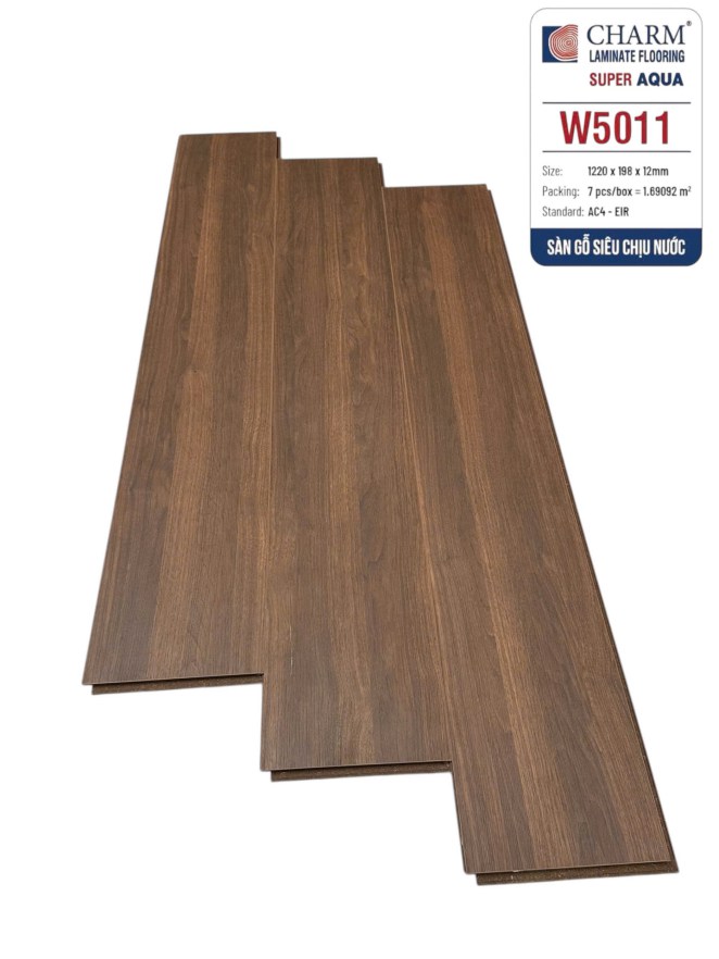 Sàn gỗ Charm Super Aqua 12mm